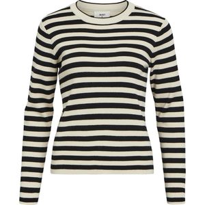 Gebreide Trui - Gestreept - Knitwear - Ronde Hals - Lange Mouw