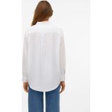 Vero Moda Hemdbluse "VMLINN LINEN LS SHIRT WVN NOOS", hochwertige Qaulität mit Leinen