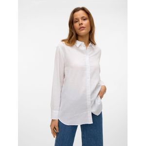Vero Moda Hemdbluse VMLINN LINEN LS SHIRT WVN NOOS hochwertige Qaulität mit Leinen