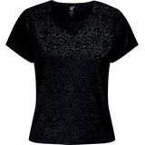 Only Play Jung Life Aop Short Ss Train Shirt Dames 15322072-black - Kleur Zwart