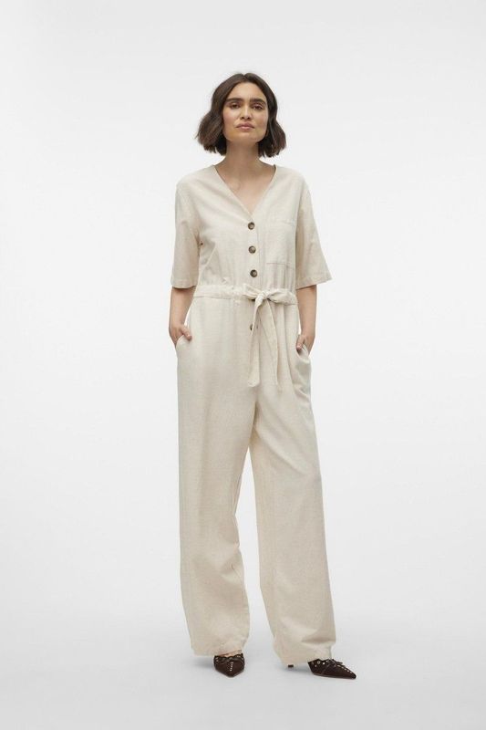 Aware by Vero Moda - Jumpsuit - Zwart - 50% Lenzing™ Ecovero™ Viscose