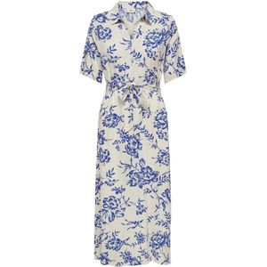 JDY - Midi-jurk - Viscose - V-Hals - 3/4 Mouwen - Regular Fit