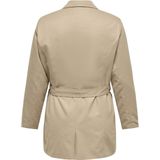 Carvalerie - Jas - Kort - Gespreide Kraag - Knoopsluiting - Voorzakken - Riem in de Taille