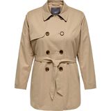 Carvalerie - Jas - Kort - Gespreide Kraag - Knoopsluiting - Voorzakken - Riem in de Taille