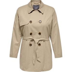 Carvalerie - Jas - Kort - Gespreide Kraag - Knoopsluiting - Voorzakken - Riem in de Taille