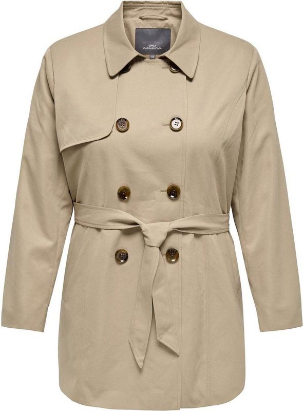 Carvalerie - Jas - Kort - Gespreide Kraag - Knoopsluiting - Voorzakken - Riem in de Taille