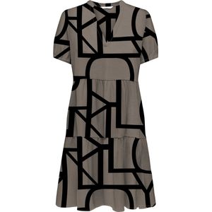 Only - Nova Life - Korte Jurk - Viscose - Korte Mouwen - V-hals