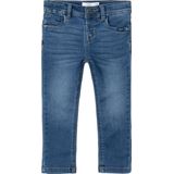 Slim Fit Jeans - Indigo - Katoen/Polyester/Elastan - Zware Slijtage