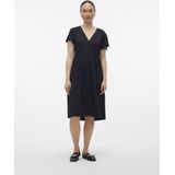 Mlkhloe - Zwangerschapsjurk - V-Hals - Korte Mouwen - Wikkelsluiting