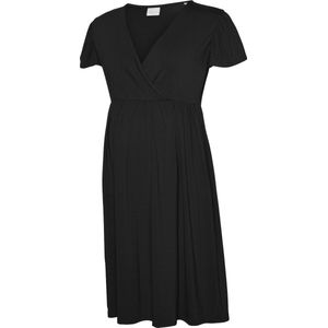 Mlkhloe - Zwangerschapsjurk - V-Hals - Korte Mouwen - Wikkelsluiting