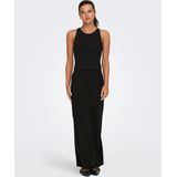 ONLY Onlmay Life Jrs Lange rok Jersey rok voor dames, zwart.