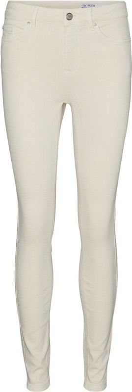 VERO MODA - VMFLASH MR SKINNY JEANS - Ecru - Dames Jeans