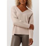 Gebreide Trui - Effen - Knitwear - V-hals - Lange Mouw - Losse Pasvorm
