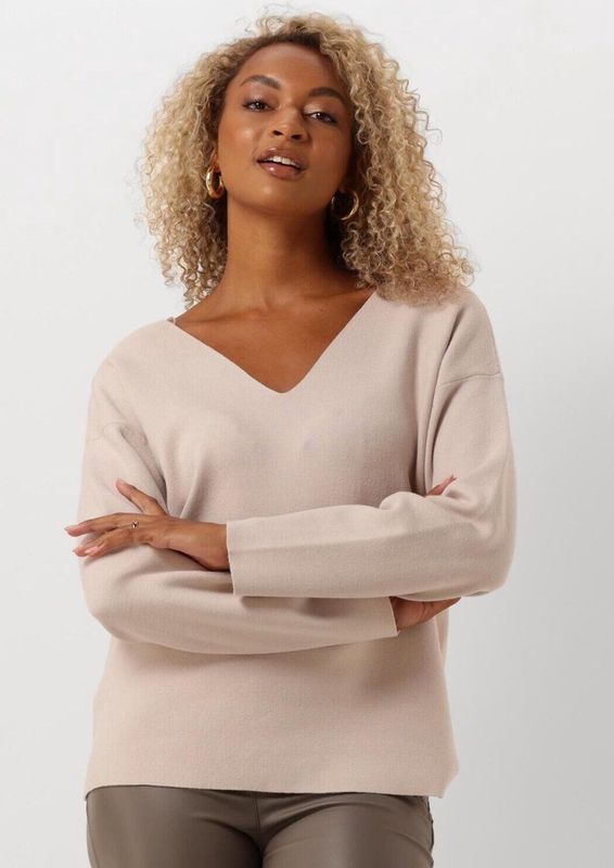 Gebreide Trui - Effen - Knitwear - V-hals - Lange Mouw - Losse Pasvorm