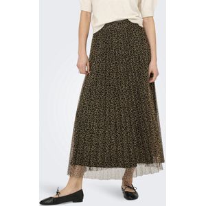 Onlsky - Midi-rok - Polyester - Plissédetail - Elastische Tailleband