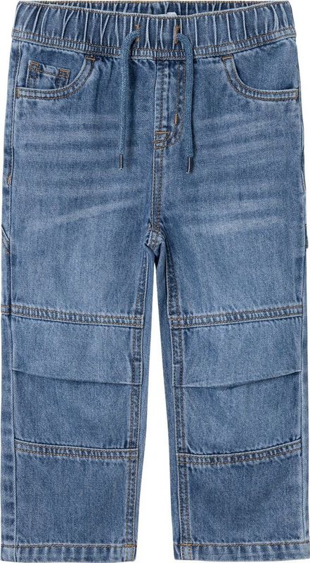 Jogger-Fit Jeans - Blauw - Katoen - Verstelbare Taille
