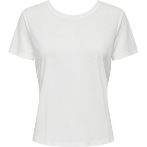 T-shirt - Effen - TENCEL™ Modal - Rechte Zoom - Kwartmouw
