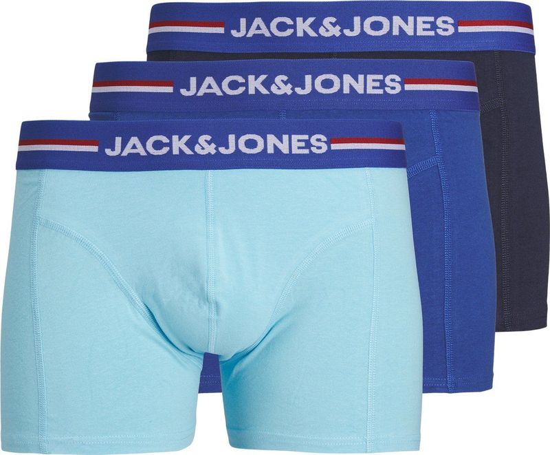 Jack&Jones - Jactim Solid Trunks - Boxershorts - True Blue - 3-Pack