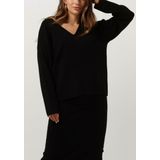 Object Objreynard V-neck Pullover Truien & vesten Dames - Sweater - Hoodie - Vest- Zwart