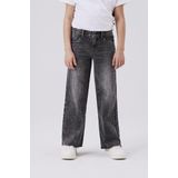 Jeans - Wijde Pasvorm - Denim - Verstelbare Taille - Zware Slijtage