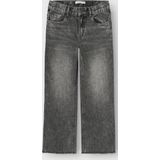 Jeans - Wijde Pasvorm - Denim - Verstelbare Taille - Zware Slijtage