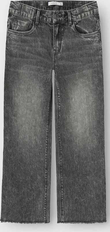 Jeans - Wijde Pasvorm - Denim - Verstelbare Taille - Zware Slijtage