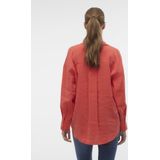 VERO MODA - Vmqueeny Ls Oversize Shirt - Cayenne - Hemd