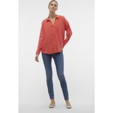 VERO MODA - Vmqueeny Ls Oversize Shirt - Cayenne - Hemd