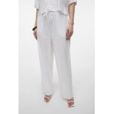 Broek met Wijde Pijpen - Blauw - Katoen - Elastische Taille