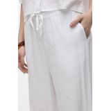 Broek met Wijde Pijpen - Blauw - Katoen - Elastische Taille