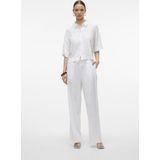 Broek met Wijde Pijpen - Blauw - Katoen - Elastische Taille