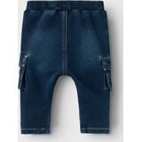 Cargobroek - Dark Blue Denim - Met Riemlussen en Steekzakken