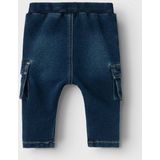 Cargobroek - Dark Blue Denim - Met Riemlussen en Steekzakken