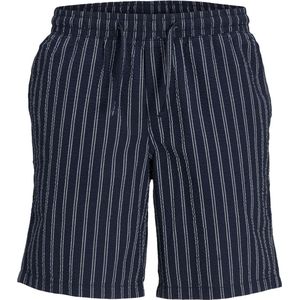 Jack & Jones - Seersucker Korte Broek - Blauw - 100% Katoen