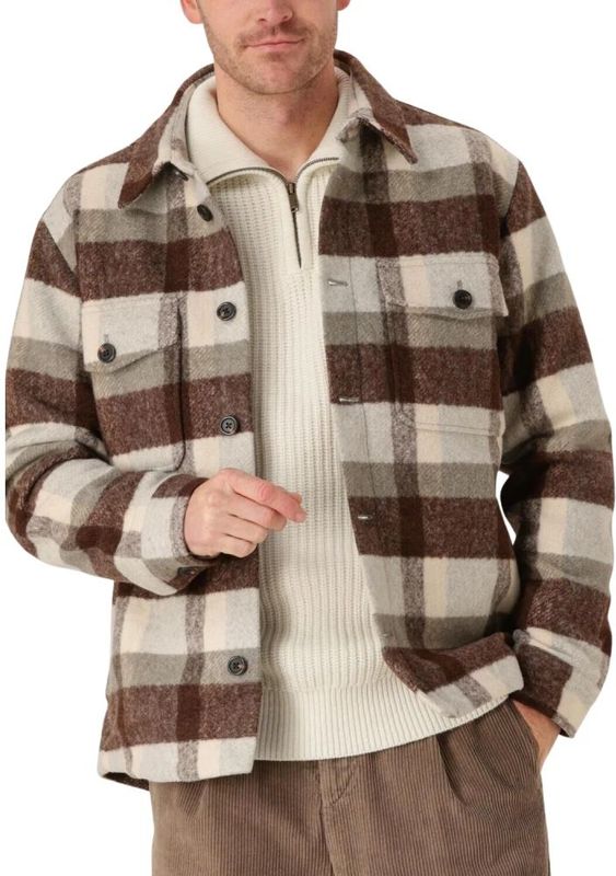 Selected Homme - Slharchive Overshirt B Noos - Jasje - Bruin - Wol