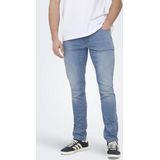 Only & Sons - Slim Fit Jeans - Lichtblauw - Denim - 5-Pocket Styling