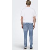 Only & Sons - Slim Fit Jeans - Lichtblauw - Denim - 5-Pocket Styling