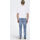 Only & Sons - Slim Fit Jeans - Lichtblauw - Denim - 5-Pocket Styling