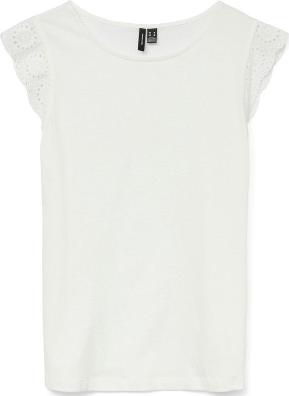 Vmemily - Top - Katoenen Jersey - Regular Fit - Korte Mouwen - O-hals