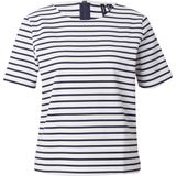Vero Moda Rundhalsshirt VMABBY SS ZIP TOP JRS NOOS