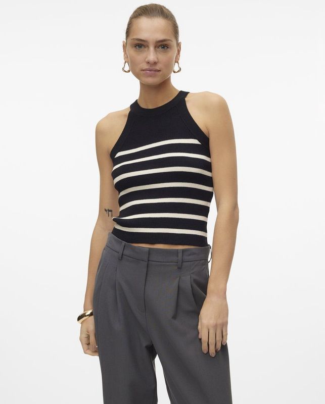 Vmsaba - Gebreide Pullover - Mouwloos - Regular Fit