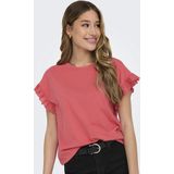 Only T-shirt Onliris S s Emb Top Jrs Noos 15255618 Rose Of Sharon Dames