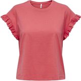 Only T-shirt Onliris S s Emb Top Jrs Noos 15255618 Rose Of Sharon Dames