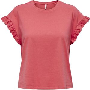 Only T-shirt Onliris S s Emb Top Jrs Noos 15255618 Rose Of Sharon Dames