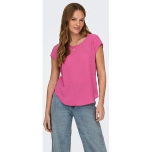 Only T-shirt Onlvic S s Solid Top Noos Ptm 15142784 Raspberry Rose Dames