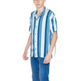 Jack & Jones - Gestreept Overhemd - Lichtblauw - 100% Viscose