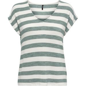 Only Onllira Top - Casual V-Hals met Korte Mouwen