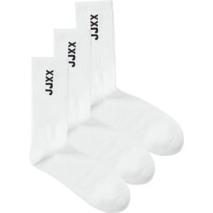 Sokken - Wit - Zwart - 100% Katoen - Drie Paar