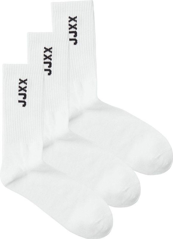 Sokken - Wit - Zwart - 100% Katoen - Drie Paar