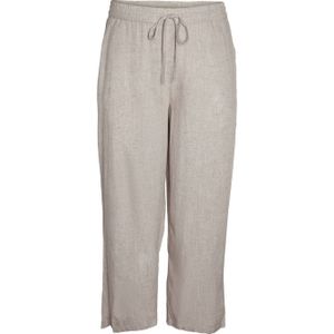 NOISY MAY - NMLEILANI - Wide Fit Broek - Natuurlijk - Elastische Tailleband